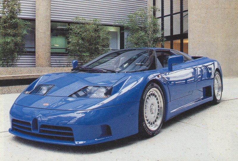 Bugatti EB110 Exposition Messier Velizy 1991-09-15